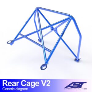 Roll Bar AUDI A1 (8X) Hatchback 3 uși FWD CAGE SPATE V2