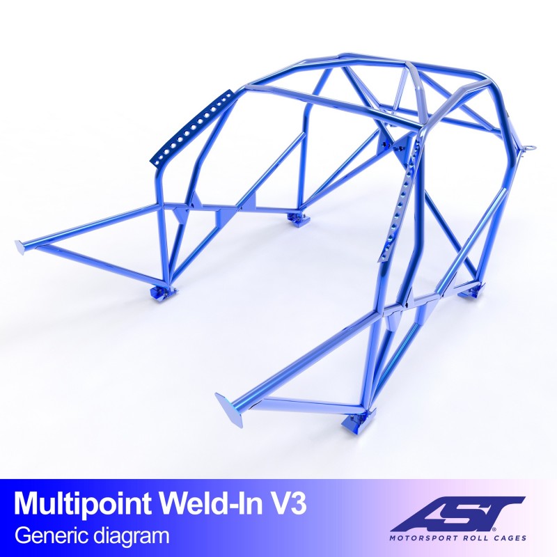 Roll Cage NISSAN Silvia (PS13) Coupe 2 uși MULTIPOINT SUSudAT V3 1 Roll Cage NISSAN Silvia (PS13) Coupe 2 uși MULTIPOINT SUSudAT V3