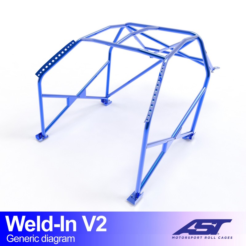 Roll Cage NISSAN Silvia (PS13) Coupe 2 uși, sudat, V2 1 Roll Cage NISSAN Silvia (PS13) Coupe 2 uși, sudat, V2