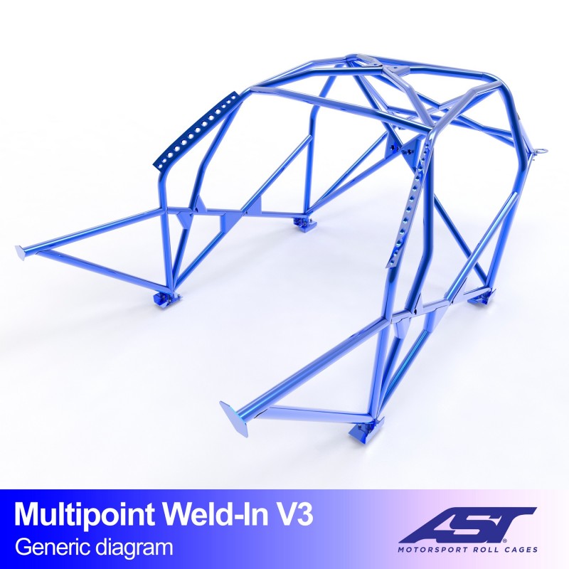 Roll Cage HONDA Civic Coupe (EJ1/EJ2) 2 uși Coupe MULTIPOINT SUDAT V3 1 Roll Cage HONDA Civic Coupe (EJ1/EJ2) 2 uși Coupe MULTIPOINT SUDAT V3