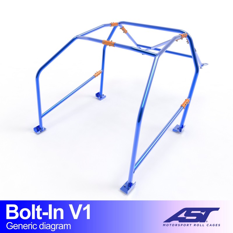 Roll Cage HONDA Civic Coupe (EJ8/EM1) 2 uși Coupe BOLT IN V1 1 Roll Cage HONDA Civic Coupe (EJ8/EM1) 2 uși Coupe BOLT IN V1