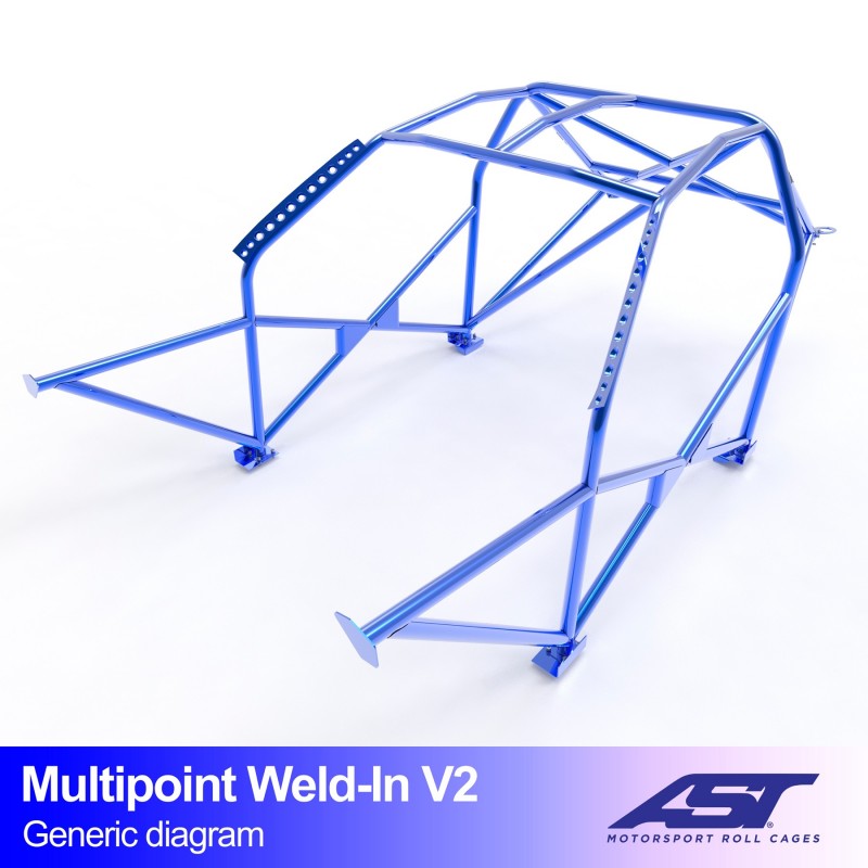 Roll Cage NISSAN Silvia (PS13) Coupe 2 uși MULTIPOINT SUDA TIPO V2 1 Roll Cage NISSAN Silvia (PS13) Coupe 2 uși MULTIPOINT SUDA TIPO V2