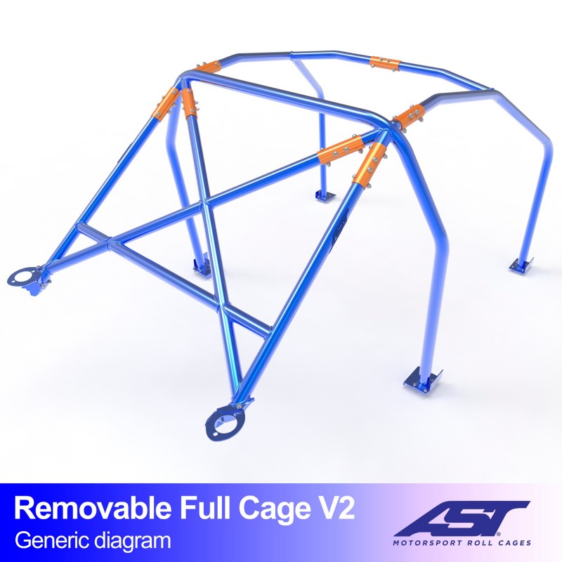 Roll Cage RENAULT R11 (Faza 1/2) Coupe 3 uși COLȚAR COMPLET DEMONTABIL V2 1 Roll Cage RENAULT R11 (Faza 1/2) Coupe 3 uși COLȚAR COMPLET DEMONTABIL V2