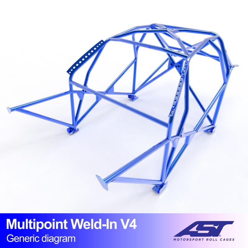 Roll Cage RENAULT R19 (Faza 1/2) Sedan 4 uși MULTIPOINT SUDATĂ V4 1 Roll Cage RENAULT R19 (Faza 1/2) Sedan 4 uși MULTIPOINT SUDATĂ V4
