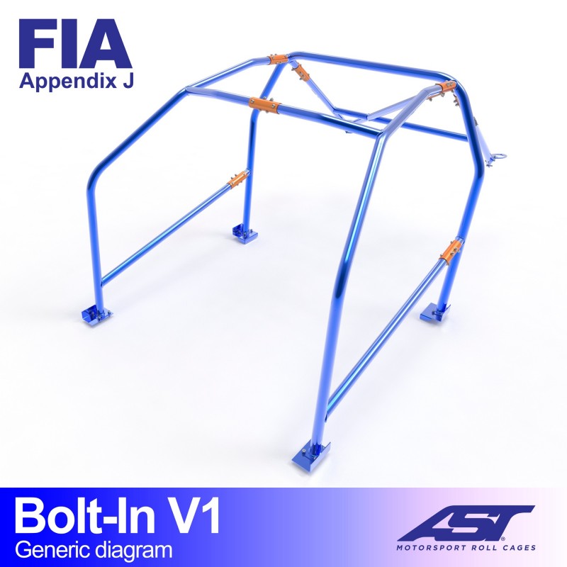 Roll Cage de siguranță RENAULT R19 (Faza 1/2) Sedan 5 uși BOLT-IN V1 1 Roll Cage de siguranță RENAULT R19 (Faza 1/2) Sedan 5 uși BOLT-IN V1