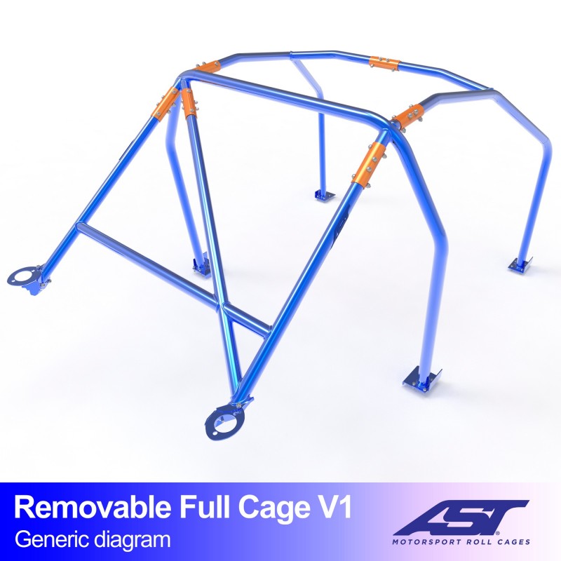 Roll Cage RENAULT R19 (Faza 1/2) Sedan 5 uși CAGE COMPLET DEMONTABIL V1 1 Roll Cage RENAULT R19 (Faza 1/2) Sedan 5 uși CAGE COMPLET DEMONTABIL V1