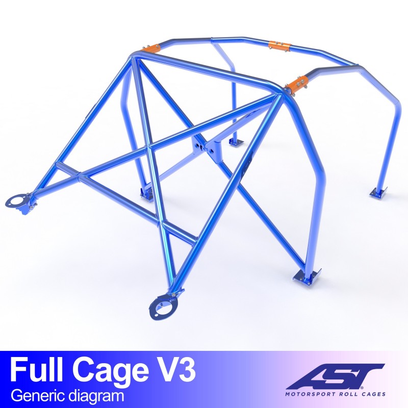 Roll Cage Renault R5 Hatchback 3 uși FULL CAGE V3 1 Roll Cage Renault R5 Hatchback 3 uși FULL CAGE V3
