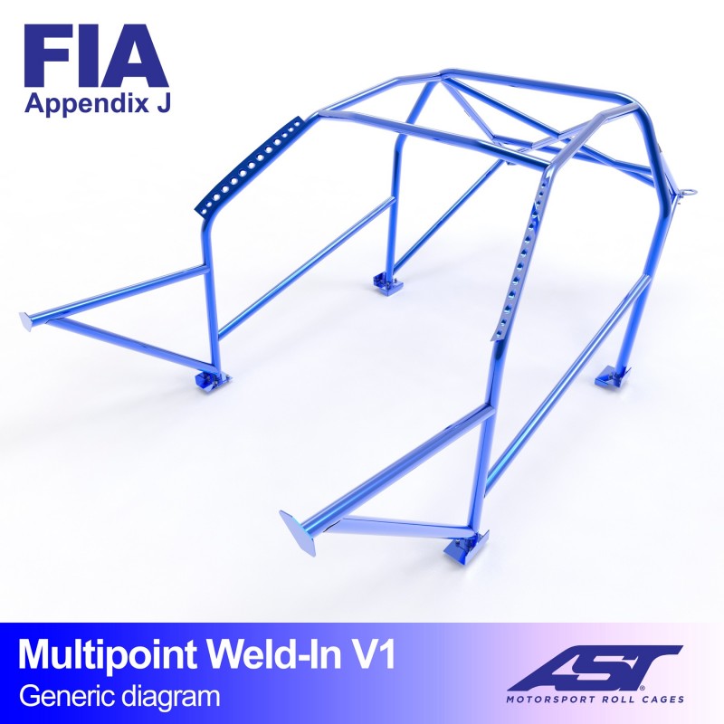 Roll Cage SEAT Ibiza (6K) Hatchback cu 3 uși MULTIPOINT SUdURATĂ V1 1 Roll Cage SEAT Ibiza (6K) Hatchback cu 3 uși MULTIPOINT SUdURATĂ V1