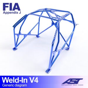 Roll Cage VW Golf (Mk4) Hatchback 3 uși FWD SUDABILĂ V4
