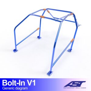 Roll Cage VW Golf (Mk4) Hatchback 5 uși FWD CU PRINDERE PRIN ȘURUBURI V1