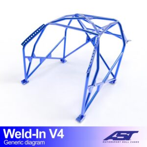 Roll Cage VW Jetta (MK1) Sedan 4 uși, SUDABILĂ, V4