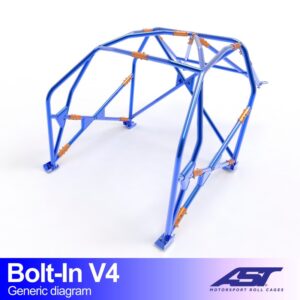 Roll Cage VW Lupo (6X) Hatchback 3 uși BOLT IN V4
