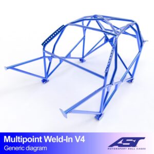 Roll Cage VW Scirocco (Mk3) Hatchback 3 uși, MULTIPOINT, SUdat, V4